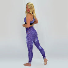 Load image into Gallery viewer, Dina Denim Effect Fitness Leggings