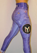 Load image into Gallery viewer, Dina Denim Effect Fitness Leggings
