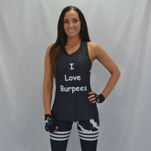 Load image into Gallery viewer, &#39;I Love Burpees&#39; Racer Back Tank Top
