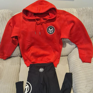 Red Full Sized Hoodie