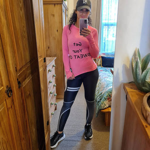 "Get Your SWEAT ON" Pink Top